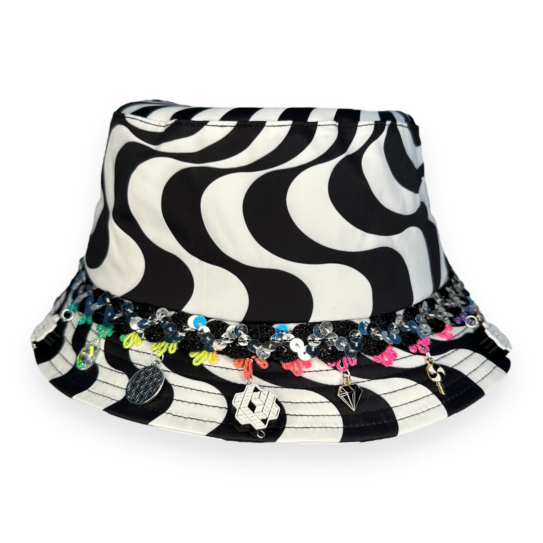 808 x DISCO DRIPS BUCKET HAT: STANDARD SIZE - HALF DRIP