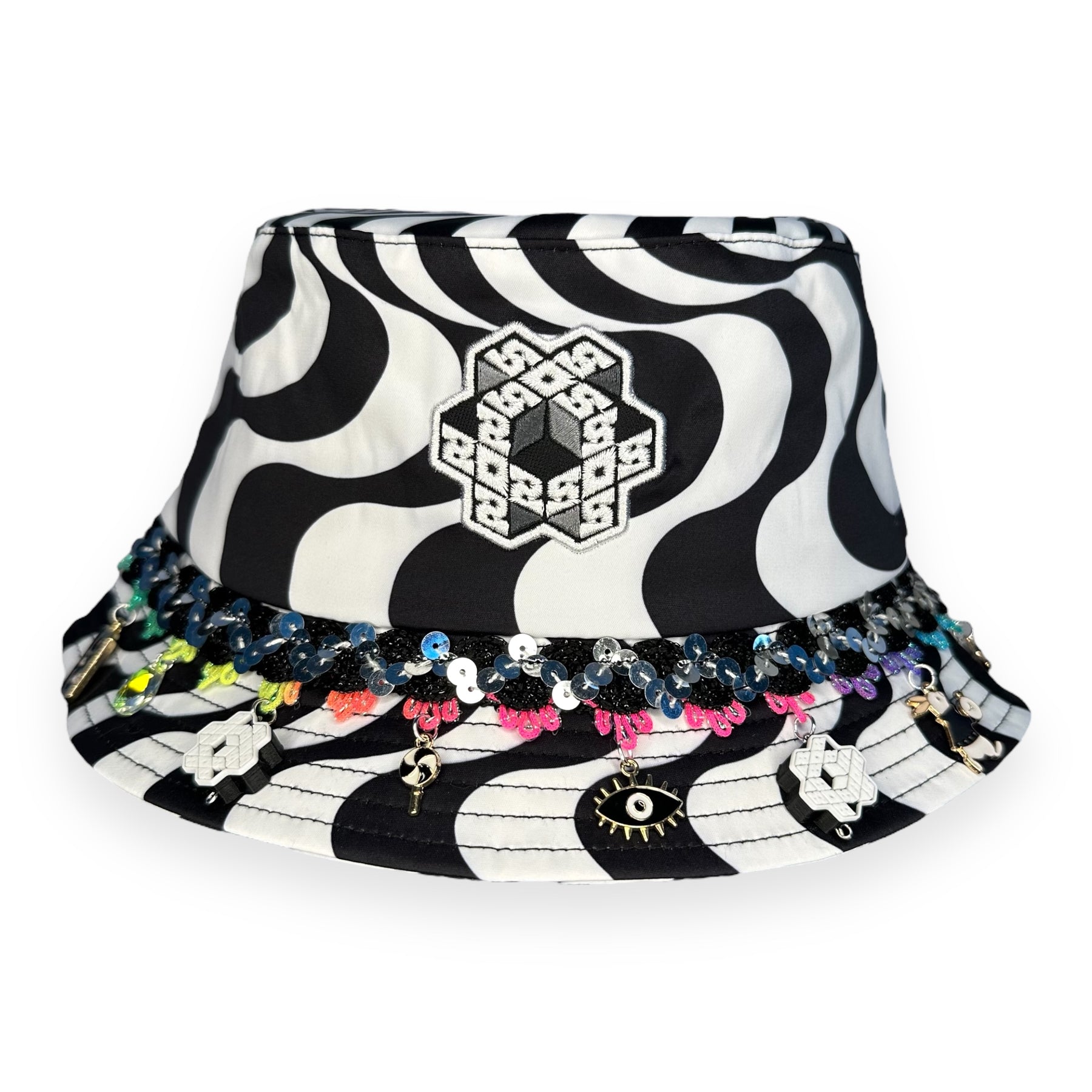 808 x DISCO DRIPS BUCKET HAT: STANDARD SIZE - HALF DRIP