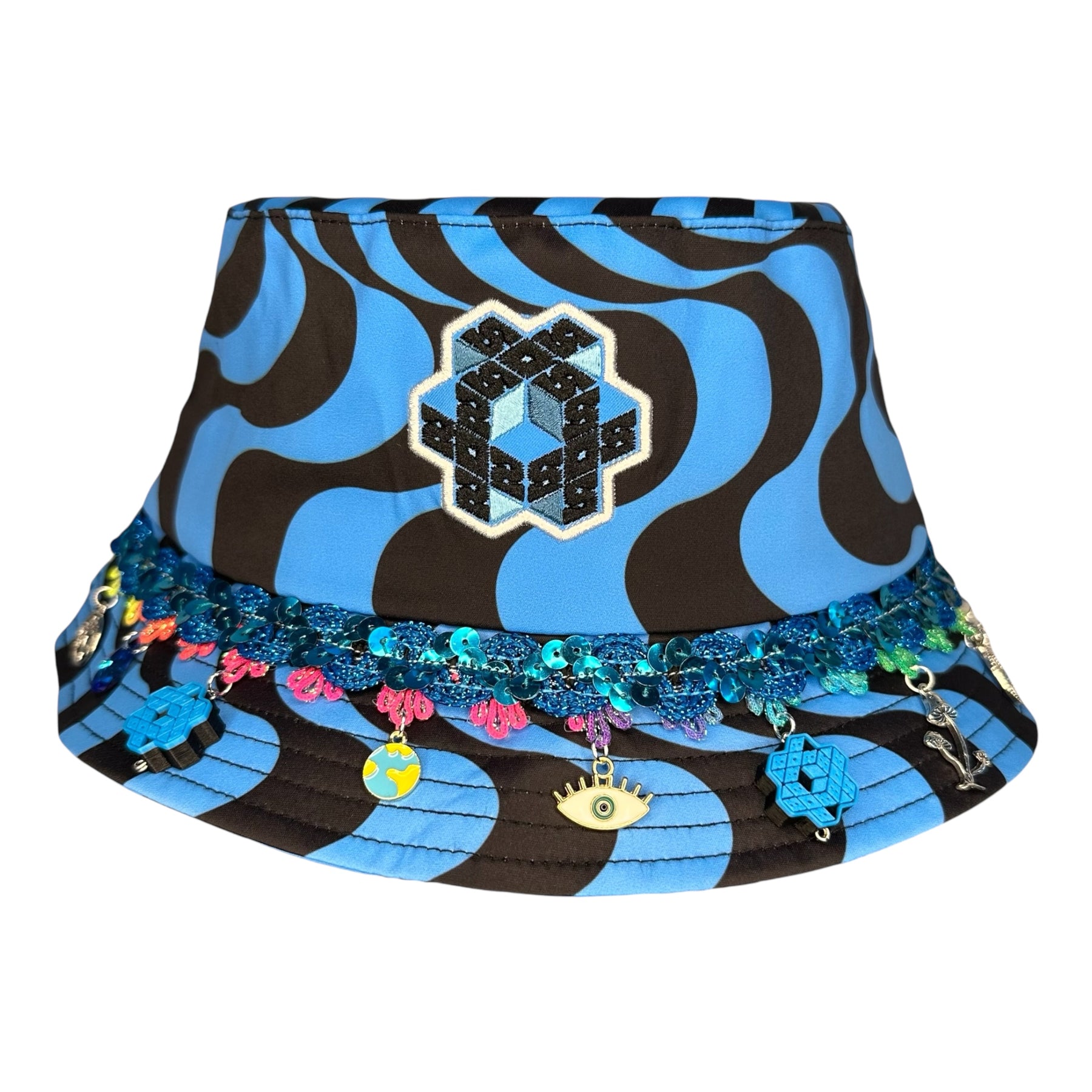 808 x DISCO DRIPS BUCKET HAT: STANDARD SIZE - HALF DRIP