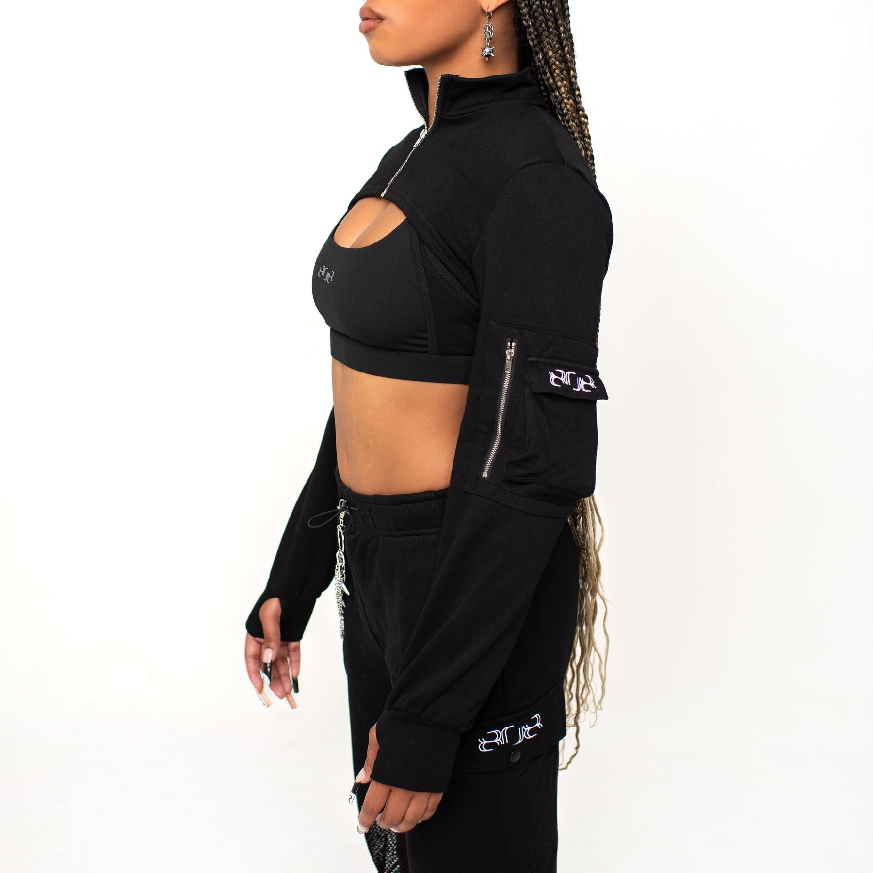 SHADOW EXTREME CROP QUARTER ZIP