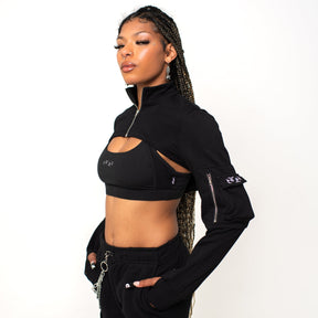 SHADOW EXTREME CROP QUARTER ZIP