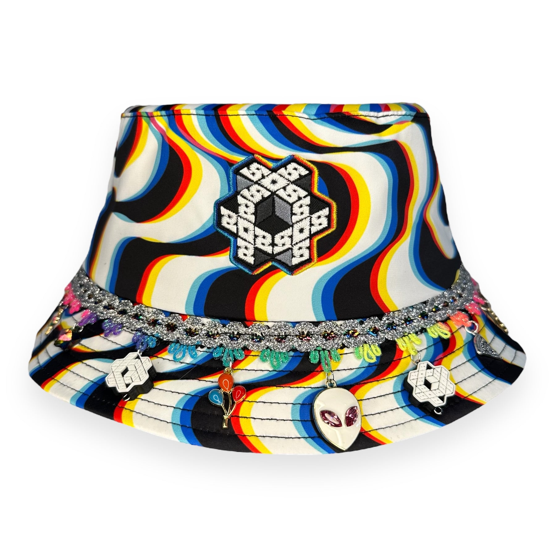 808 x DISCO DRIPS BUCKET HAT: STANDARD SIZE - HALF DRIP