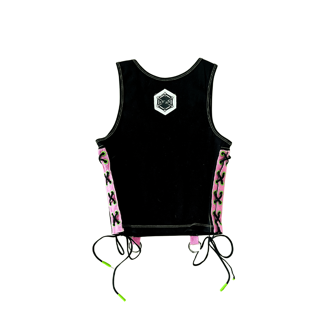 NWTBD x 808 Lace-Up Crop Tank Top