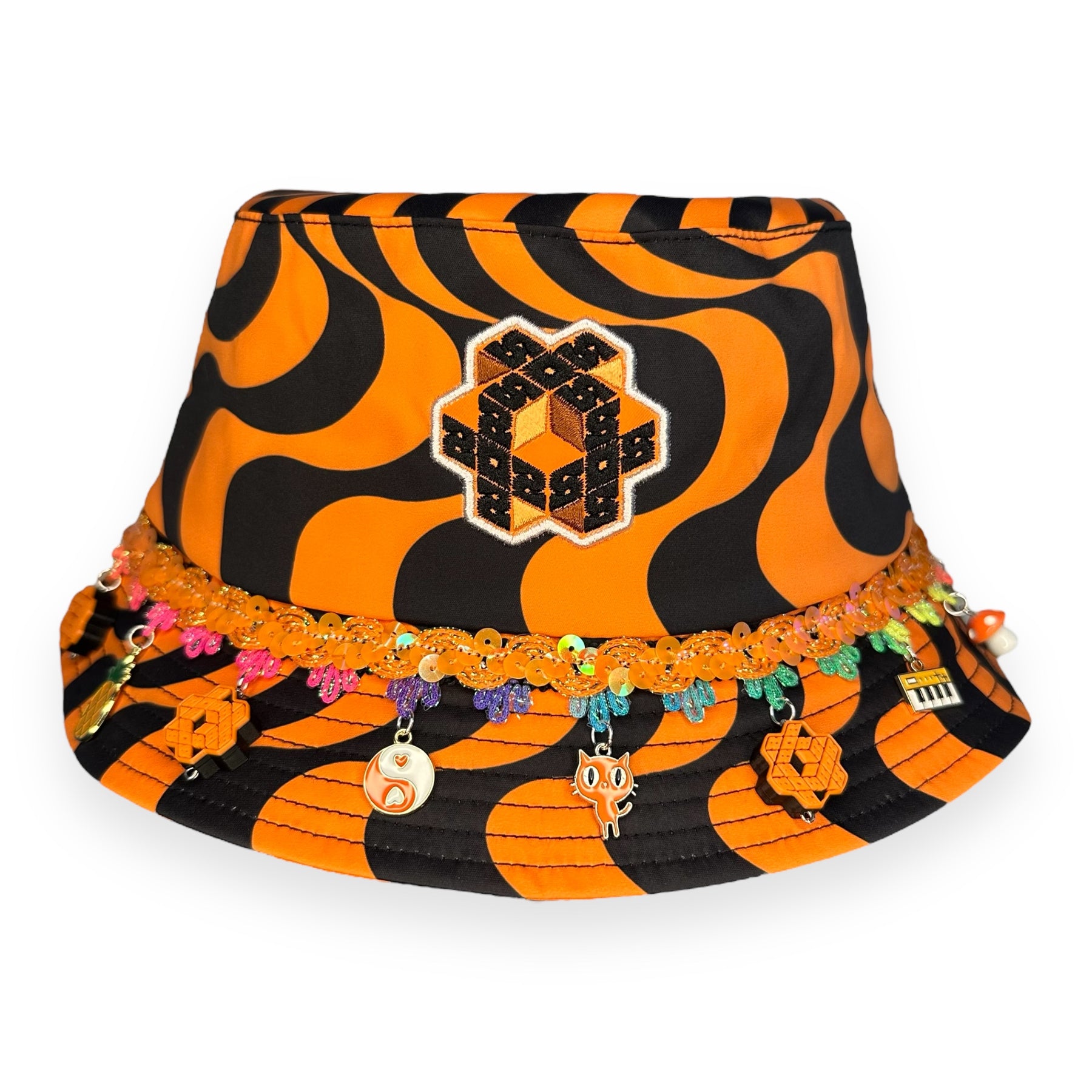 808 x DISCO DRIPS BUCKET HAT: STANDARD SIZE - HALF DRIP