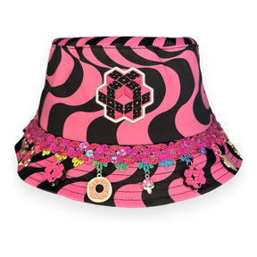 808 x DISCO DRIPS BUCKET HAT: STANDARD SIZE - HALF DRIP