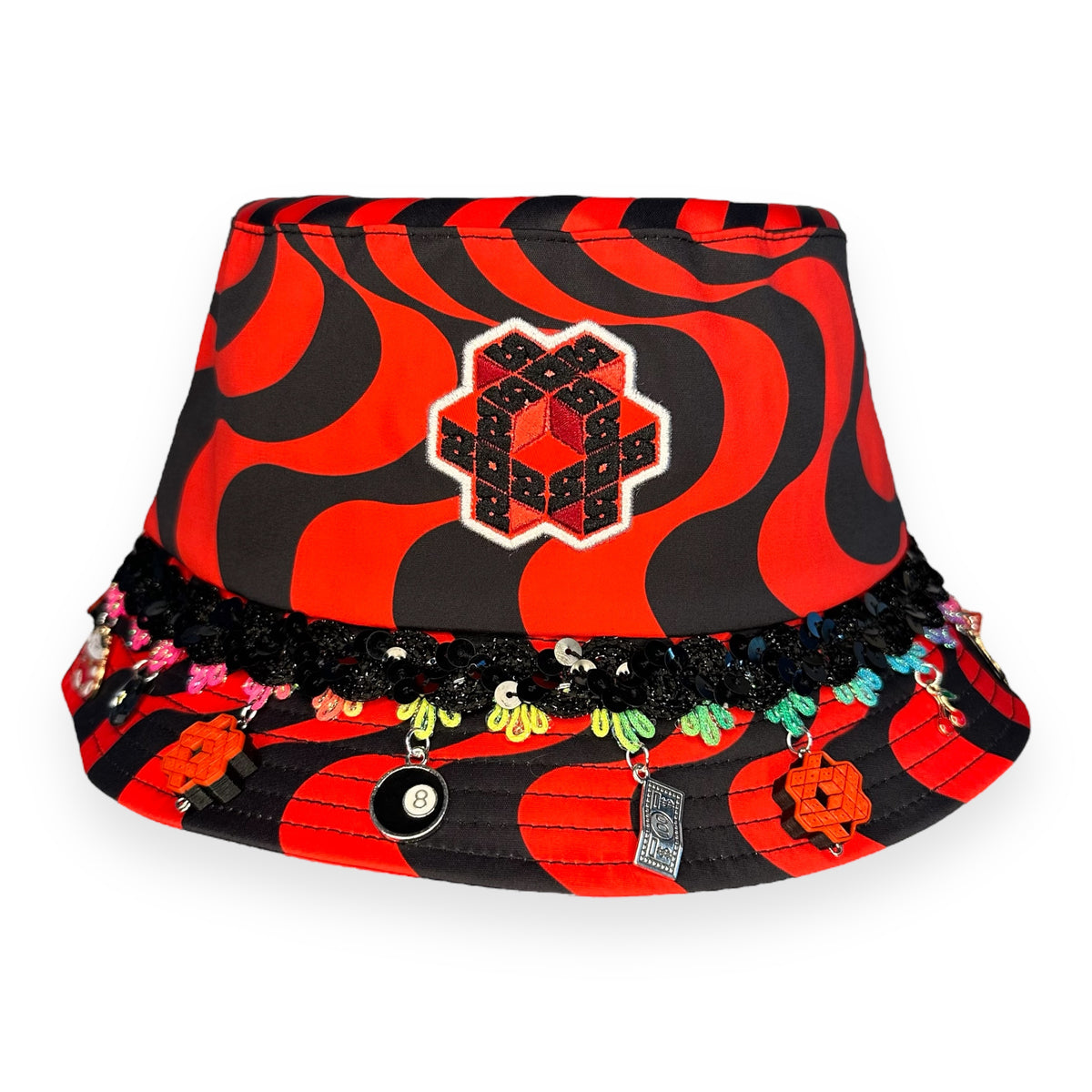 808 x DISCO DRIPS BUCKET HAT: STANDARD SIZE - HALF DRIP