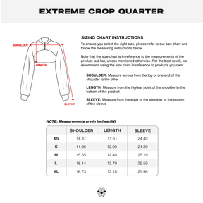 SHADOW EXTREME CROP QUARTER ZIP