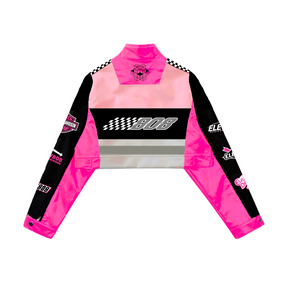 808 Crop Nascar Jacket Pink - LE 50