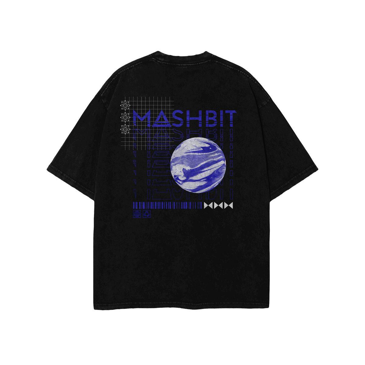 MASHBIT BLUE MARBLE T-SHIRT (PRE-ORDER)