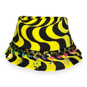 808 x DISCO DRIPS BUCKET HAT: STANDARD SIZE - HALF DRIP