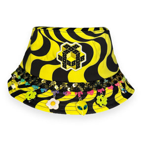 808 x DISCO DRIPS BUCKET HAT: STANDARD SIZE - HALF DRIP